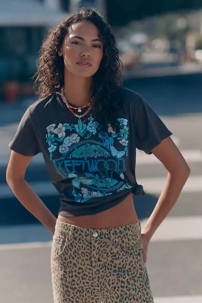 Letluv Fleetwood Mac Graphic Tee In Grey