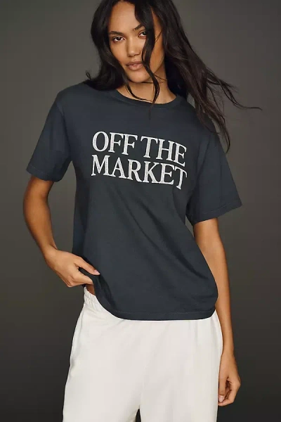 Letluv Off The Market Relaxed Tee In Black
