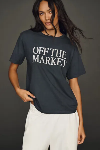 Letluv Off The Market Relaxed Tee In Black