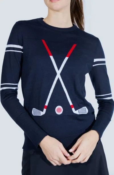 L'etoile Sport Club Sweater 1 In Navy