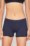 L'etoile Sport Lace Trim Shorts In Navy