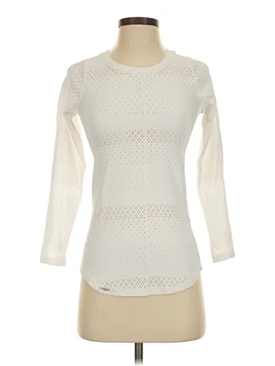 Pre-owned L'etoile Sport Long Sleeve Top Ivory Boatneck Tops