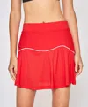 L'etoile Sport Performance Team Skort In Red/white In Red