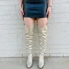 LET'S SEE STYLE BRING YA TO YOUR KNEES BOOTS IN CHAMPAGNE