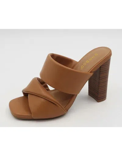 Let's See Style Women's Melanie Heeled Sandals In Tan