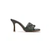 Let's See Style Women's Woven Mule In Black In Black