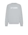 Let's Swim Logo-print Sweatshirt In Grey