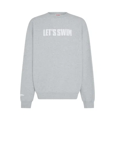 LET'S SWIM GREY LET'S SWIM LOGO SWEATSHIRT