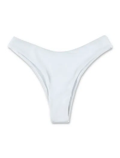 Let's Swim Seamless Brazilian Mini Bikini Bottom - Size S In White