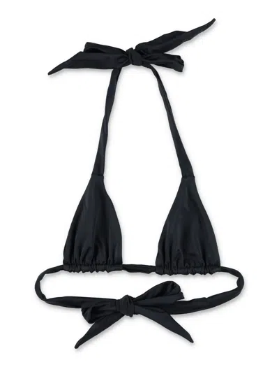 Let's Swim Triangle Bikini Top - Size S In Black