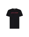 Shop Let's Swim Men's Black / Red Black  Logo T-shirt In Black/red