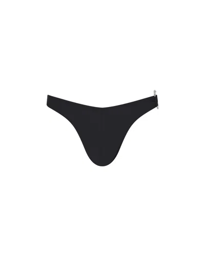 Let's Swim Men's Black Shark Tooth Ring Trunks