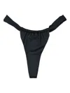 Let's Swim Lets Swim Ruched Bikini Bottom In Black