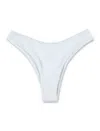 Let's Swim Lets Swim Seamless Brazilian Bikini Bottom In White