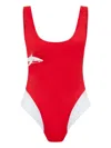 Let's Swim Shark Badeanzug In Rot