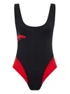 Let's Swim Shark Badeanzug In Schwarz
