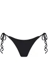 Let's Swim Side-tie Bikini Bottom In Black