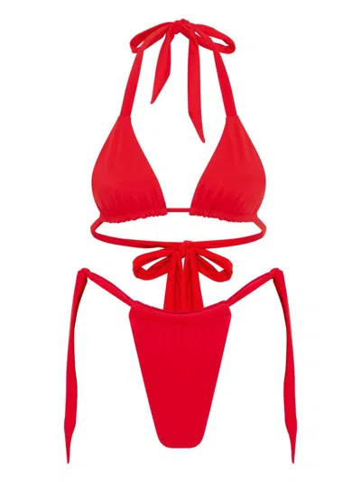 LET'S SWIM TRIANGLE BIKINI TOP