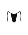 Let's Swim Women's Black Tie Side Bikini Bottom In Black