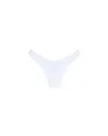 Let's Swim Women's White High Rise Brazilian Bikini Bottom In White