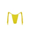 Let's Swim Women's Yellow / Orange Yellow Tie Side Bikini Bottom In Yellow/orange