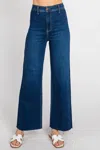 Letter To Juliet Bianca High Rise A-line Wide Leg Jean In Dark In Blue