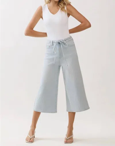 Letter To Juliet Gemma Gaucho Jeans In Light In Blue