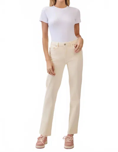 Letter To Juliet Siena Basic Striaght Jeans In Butter Cream In White