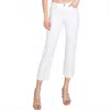 Letter To Juliet Siena High Rise Straight Leg Jeans In Optic White In White