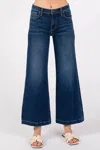 Letter To Juliet Bianca High Rise A-line Wide Leg Jean In Dark