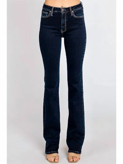 Letter To Juliet Women's Straight Jeans In Neptune In Black