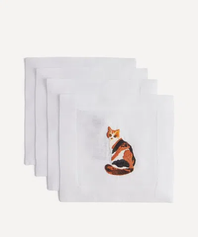 Lettermade Cat Combo Cocktail Napkins Set Of Four