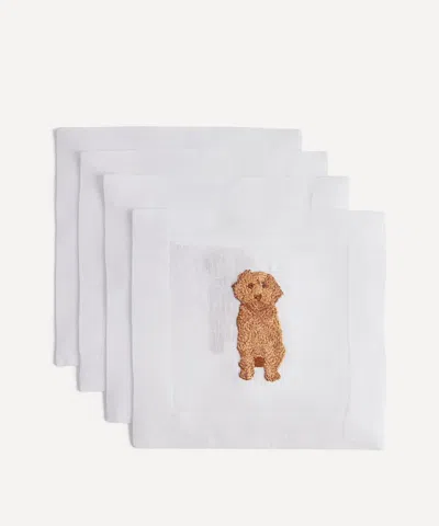 Lettermade Cavapoo Cocktail Napkins Set Of Four