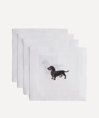 Lettermade Dachshund Cocktail Napkins Set Of Four