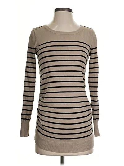 Pre-owned Lety & Me 3/4 Sleeve T-shirt In Tan