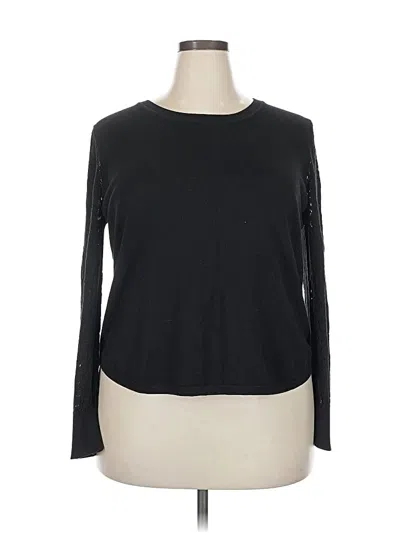 Pre-owned Lety & Me Cardigan Sweater In Black