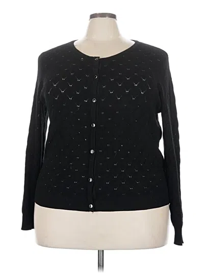Pre-owned Lety & Me Cardigan Sweater In Black