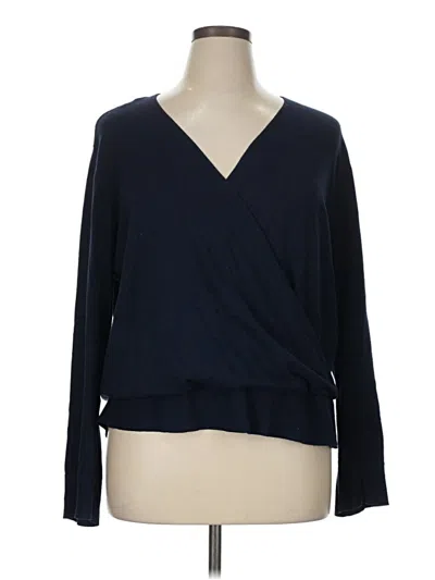 Pre-owned Lety & Me Cardigan Sweater In Blue