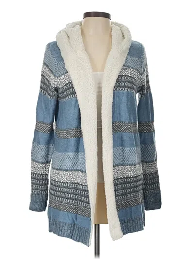 Pre-owned Lety & Me Cardigan Sweater In Blue