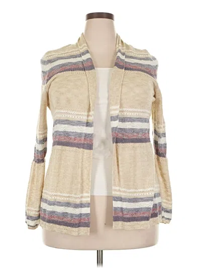 Pre-owned Lety & Me Cardigan Sweater In Brown