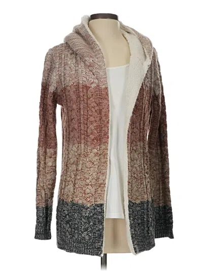 Pre-owned Lety & Me Cardigan Sweater In Brown