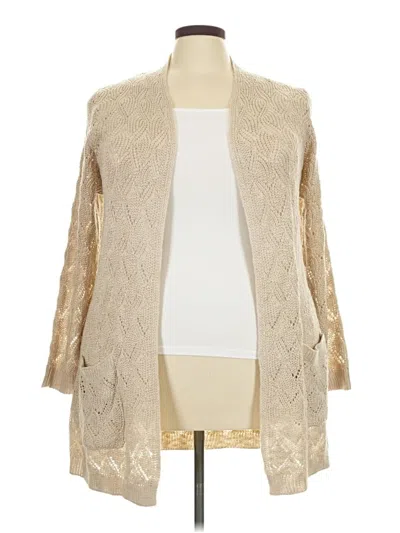 Pre-owned Lety & Me Cardigan Sweater In Brown