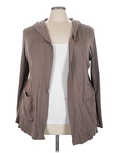 Pre-owned Lety & Me Cardigan Sweater In Brown