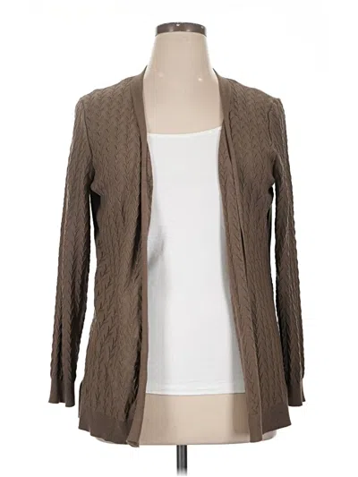 Pre-owned Lety & Me Cardigan Sweater In Brown