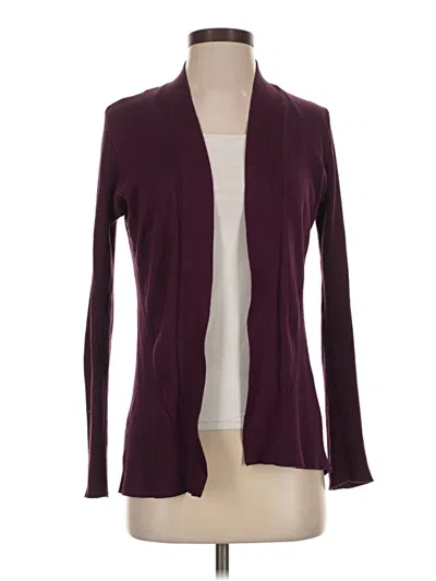 Pre-owned Lety & Me Cardigan Sweater In Burgundy
