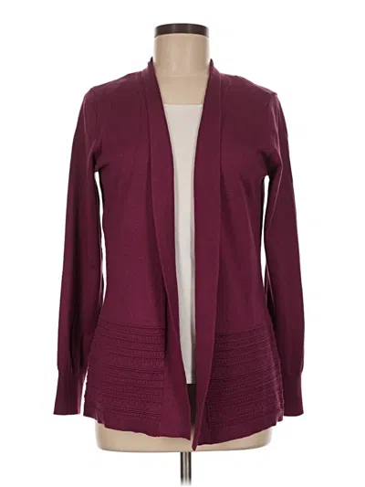Lety & Me Cardigan Sweater In Burgundy