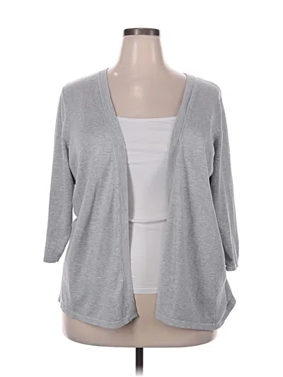 Pre-owned Lety & Me Cardigan Sweater In Gray