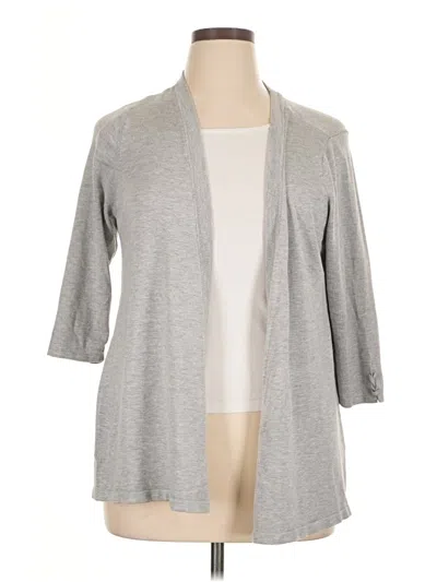Pre-owned Lety & Me Cardigan Sweater In Gray