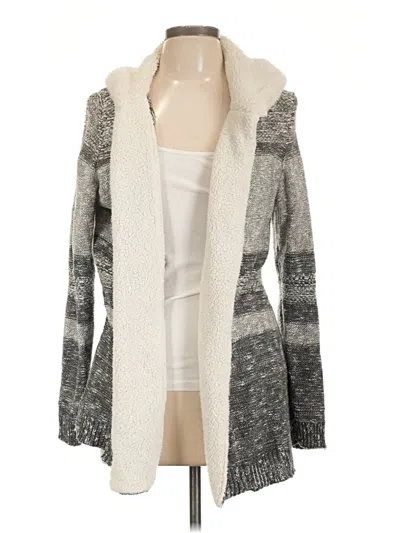 Pre-owned Lety & Me Cardigan Sweater In Gray