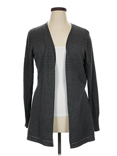 Pre-owned Lety & Me Cardigan Sweater In Gray